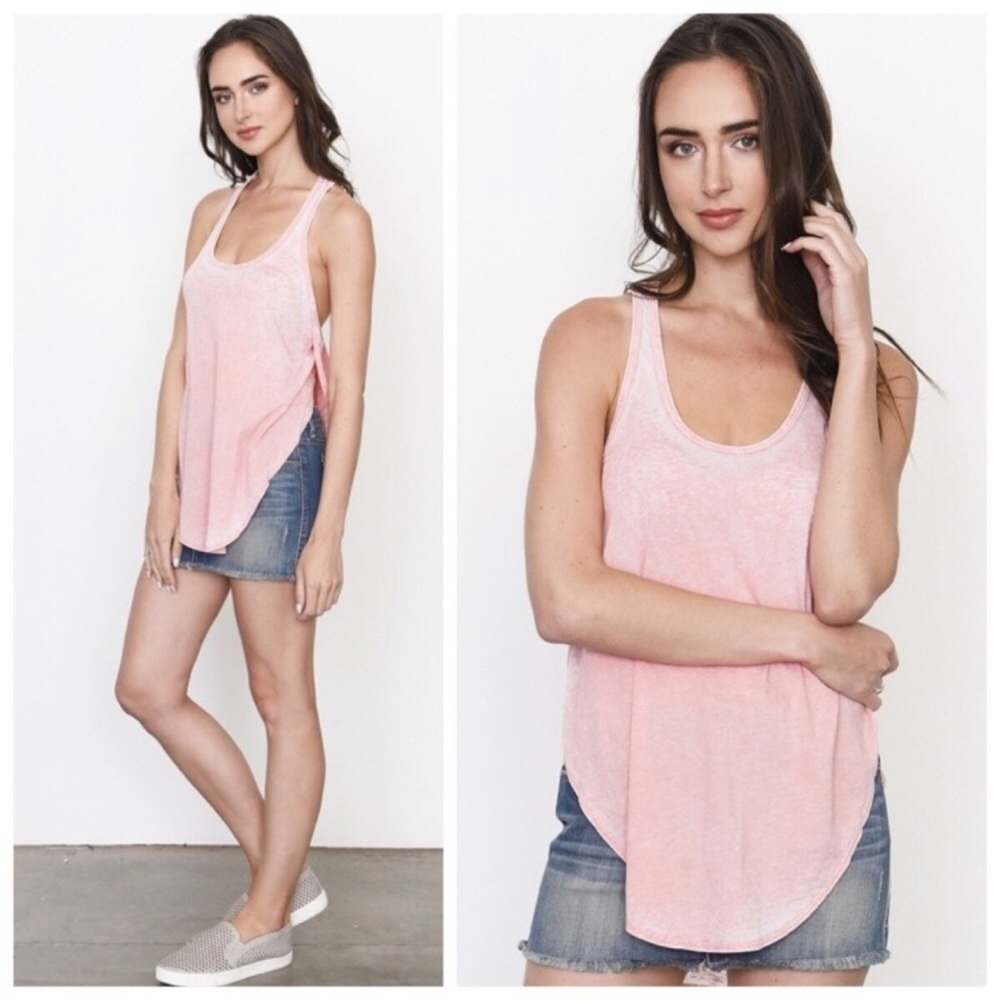 🎉LAST ONE🎉 Pink sheer tank top